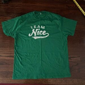 “Team Nice” Christmas shirt men’s size XL 46-48